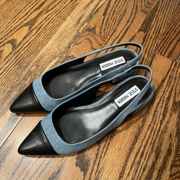 Steve Madden Shoes - Steve Madden Coralyn sling back denim NWT